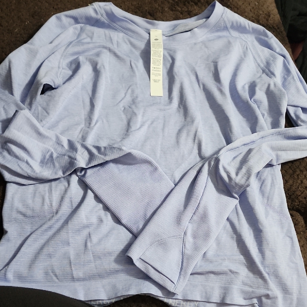lululemon athletica Soft Lavender Long Sleeve Tee